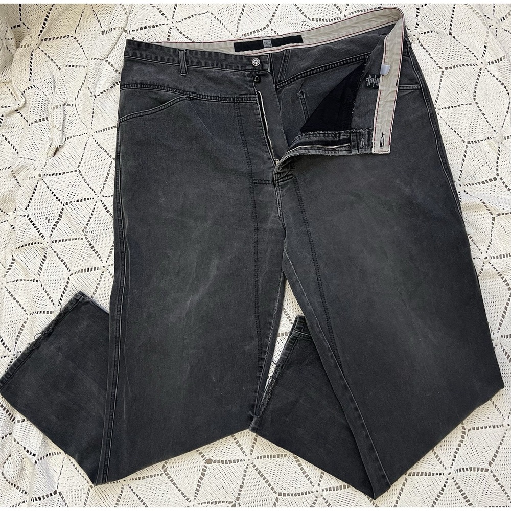 Girbaud Vintage Black Jeans Size 44L Streetwear  Faded Utility Denim Y2K Relaxed